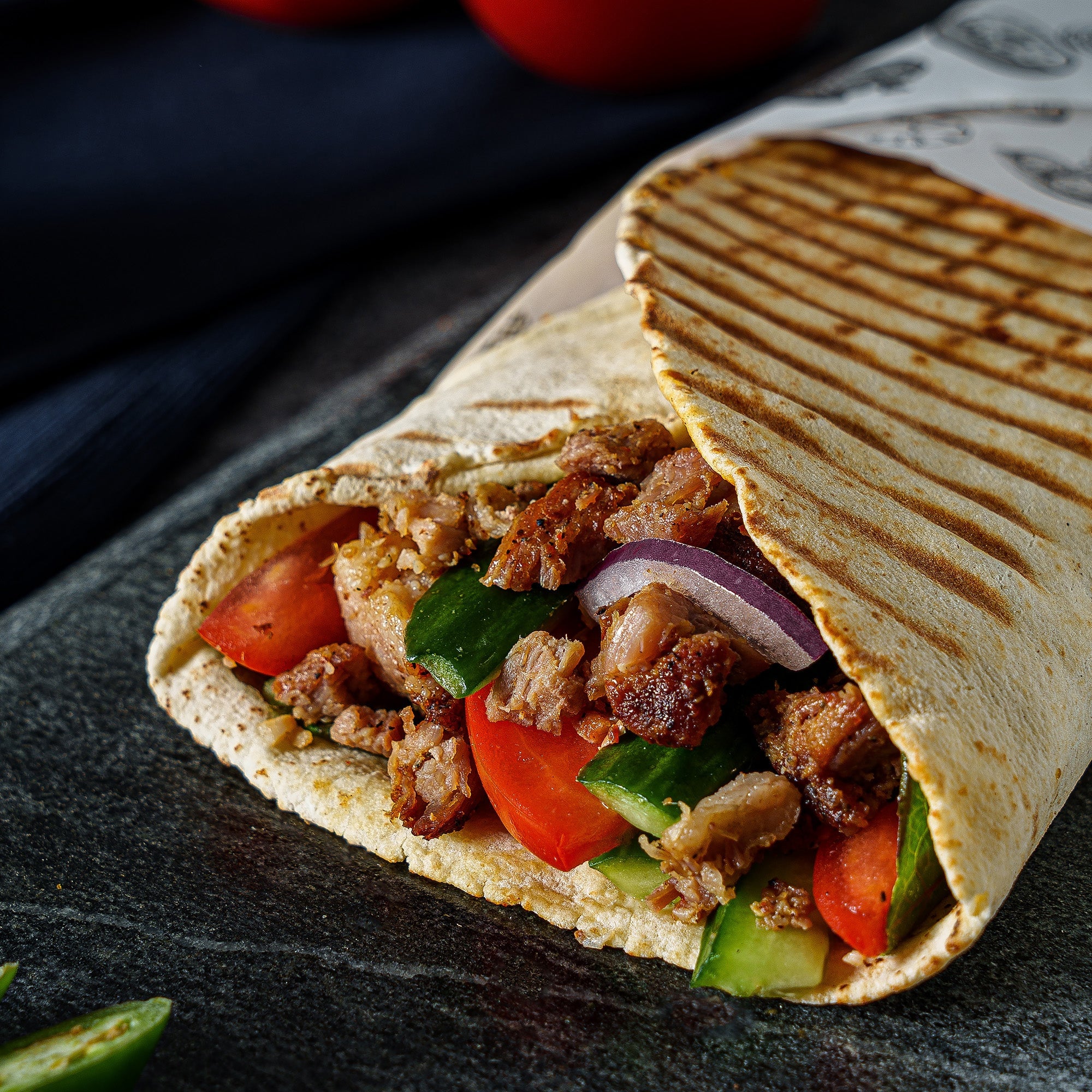 Beef or Chicken Shawarma Wrap