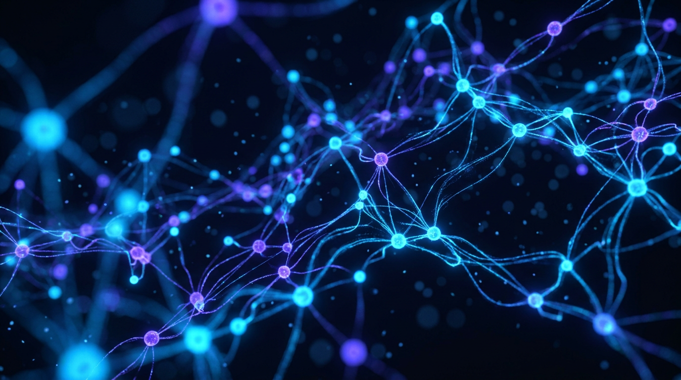 AI neural network abstract background