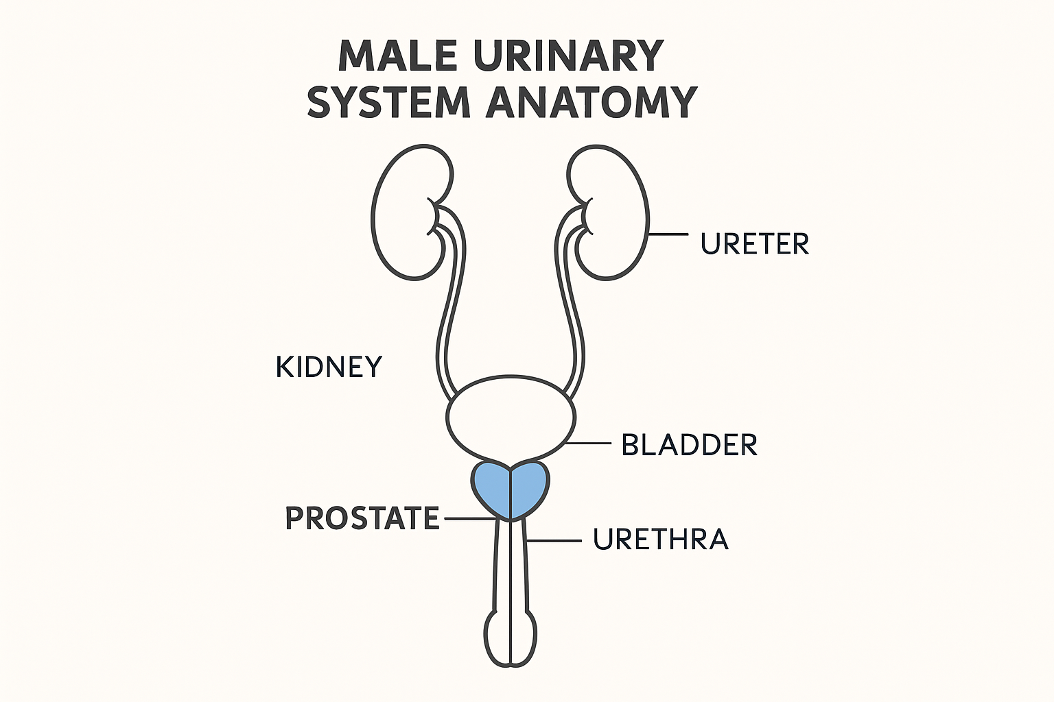 Anatomia układu moczowo-płciowego - prostata