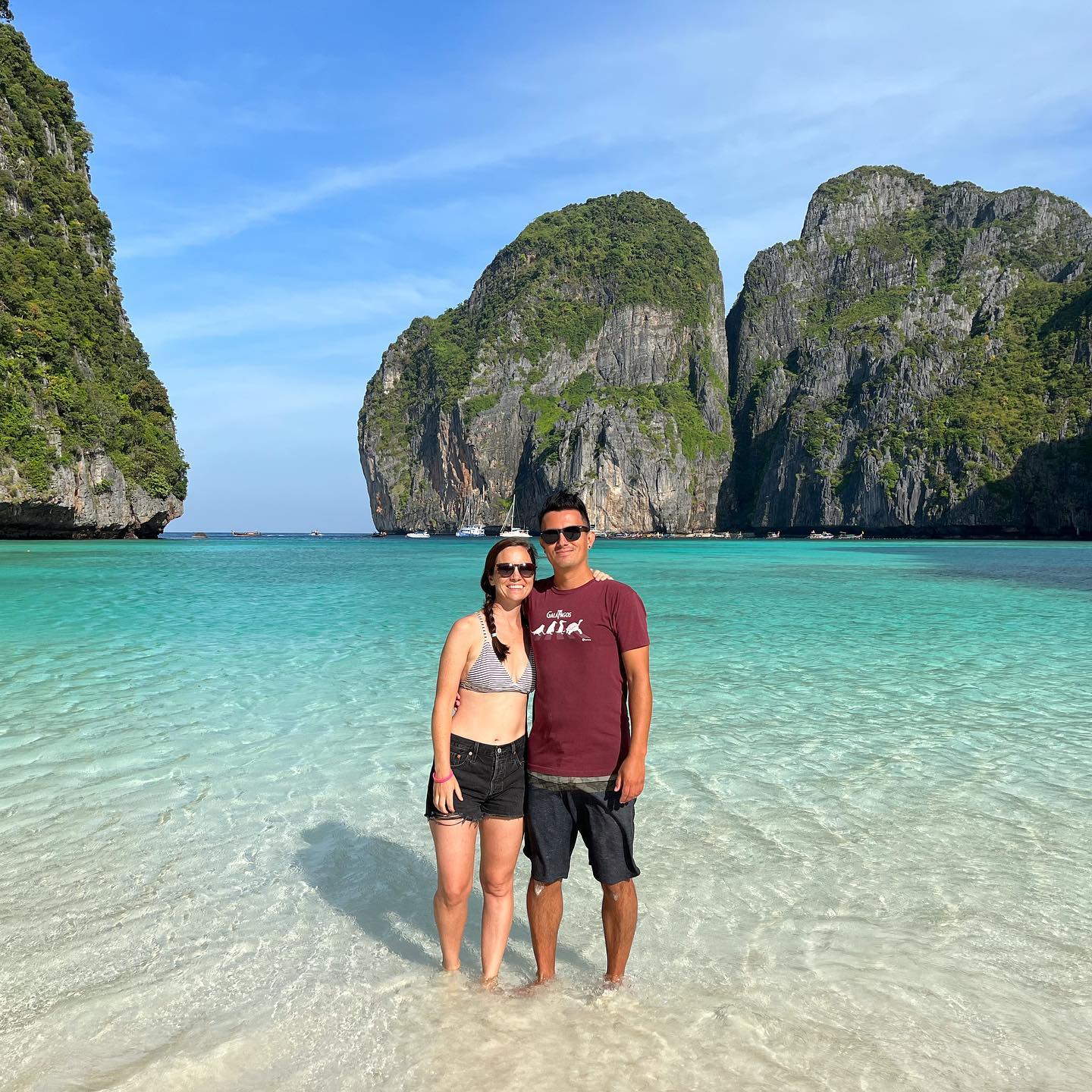 Xavi and his wife enjoying the beaches of Thailand