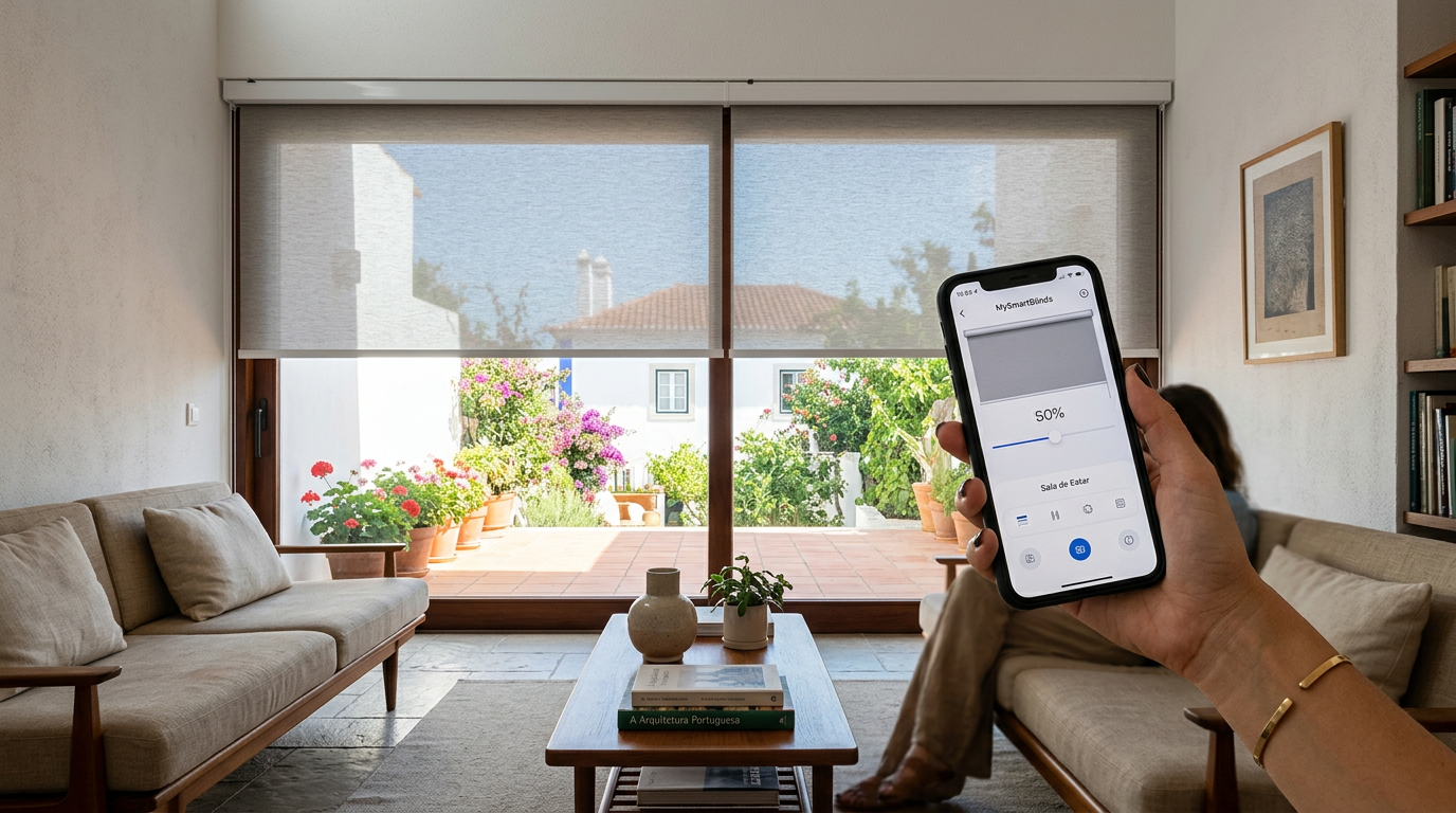 Estores Inteligentes: Controlar as Janelas por Voz e Telemóvel