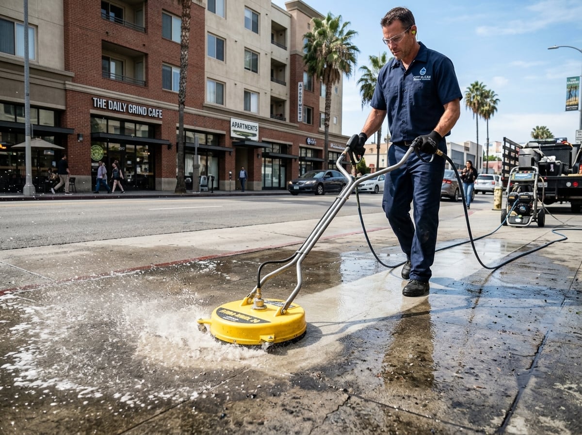 Sidewalk & Street Cleaning service by EnviroStripes in Los Angeles
