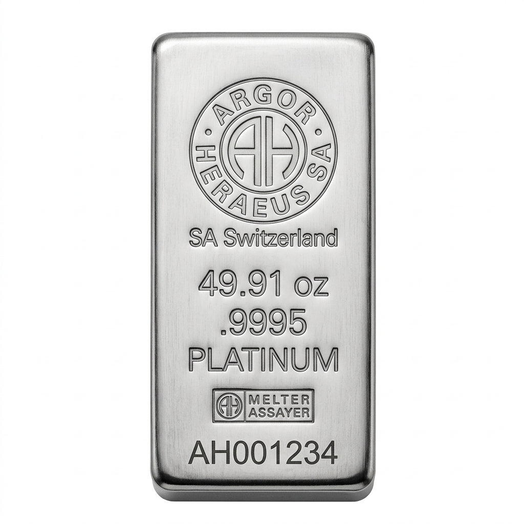 Argor-Heraeus 49.91 oz Platinum Bar