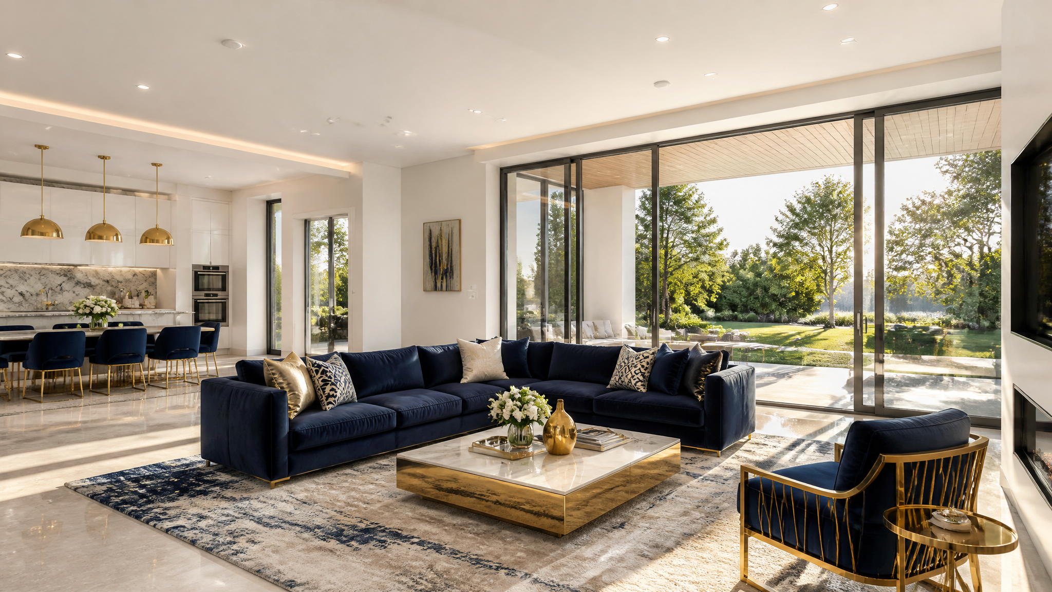 Premium modern home interior with natural light