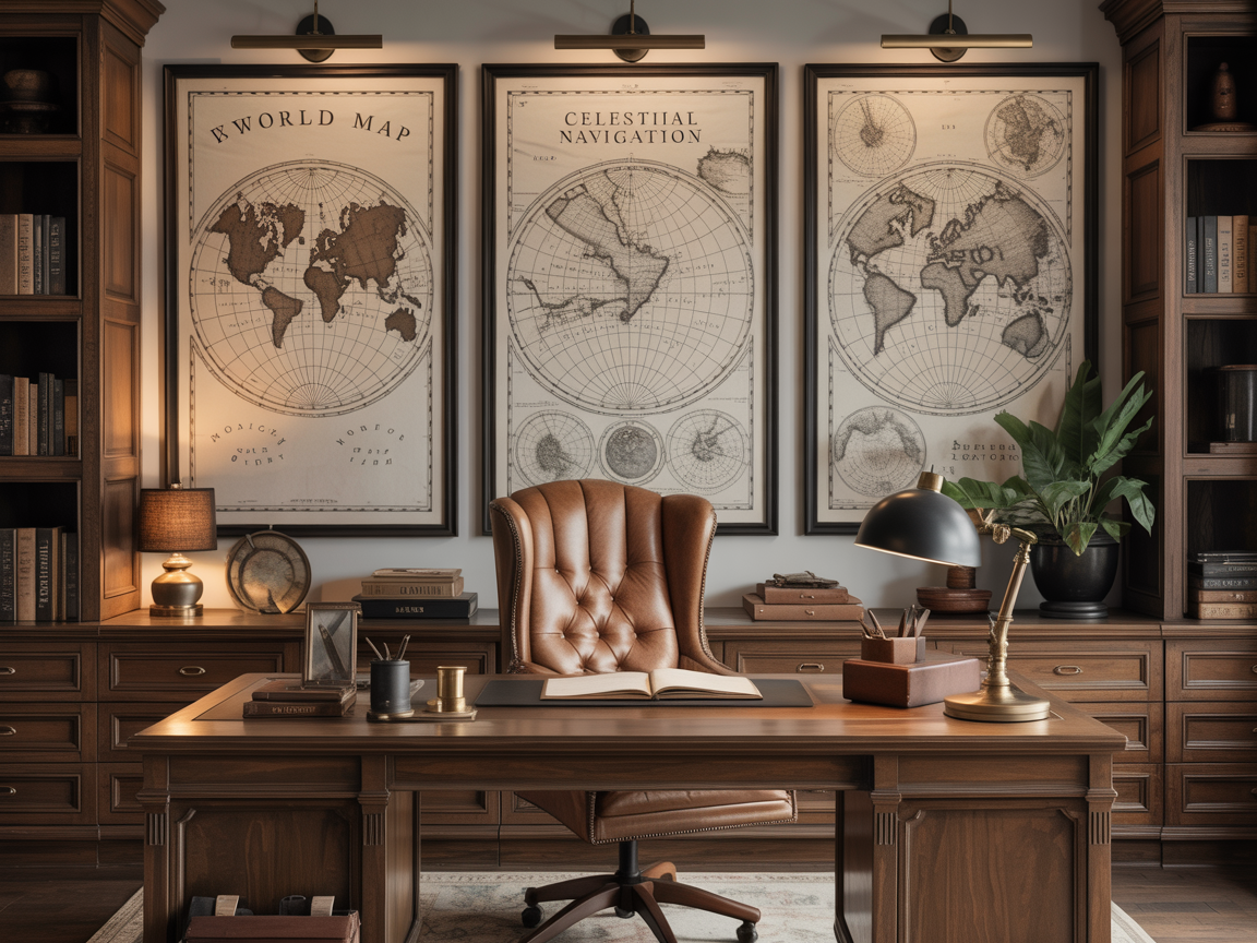 Explorer Office Wall in a home office