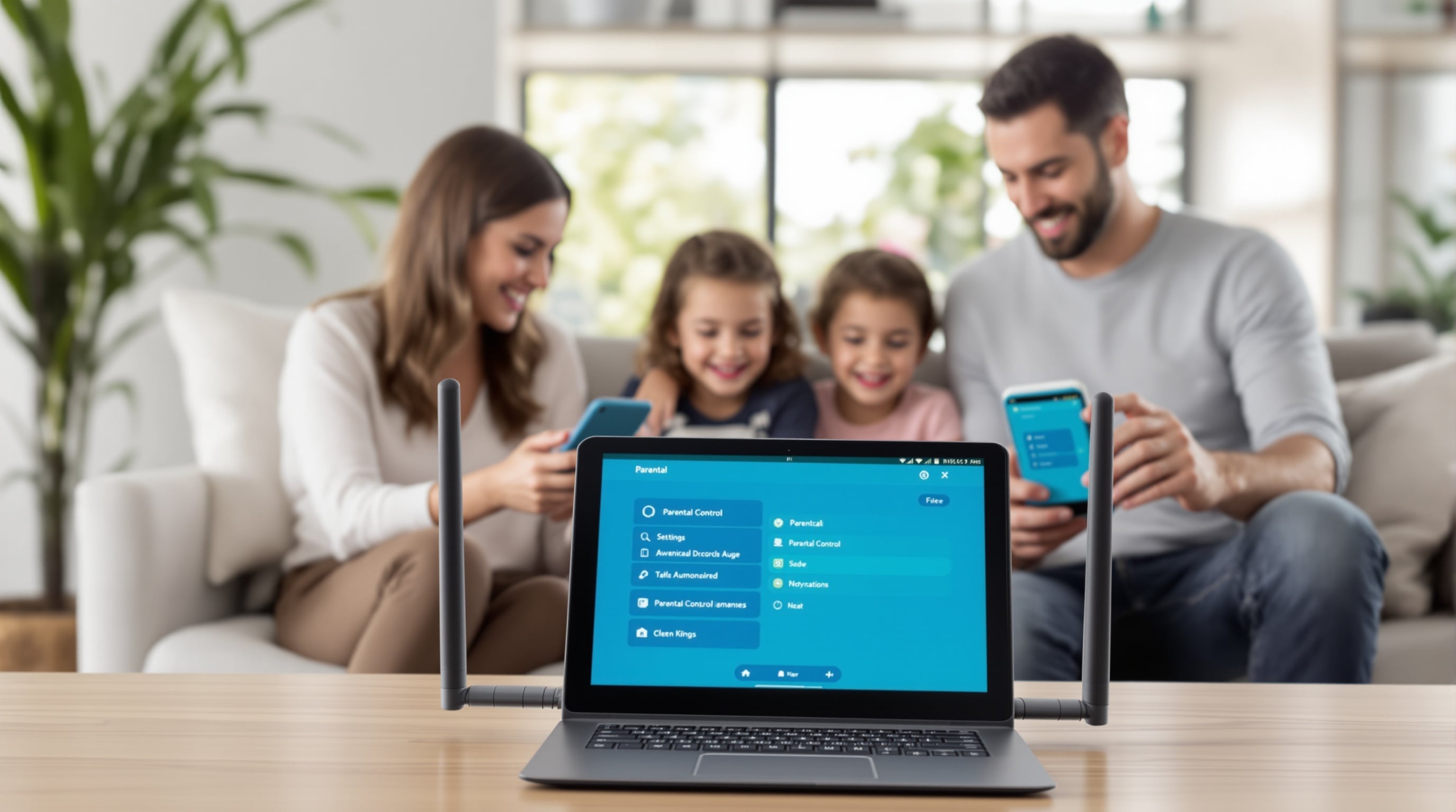 Sydney family using parental controls
