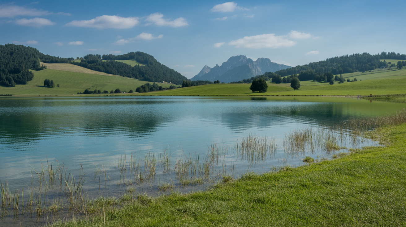Illasbergsee bei Rieden am Forggensee - Ruhiger Nebensee des Forggensees als Geheimtipp für entspannte Sommertage im Allgäu