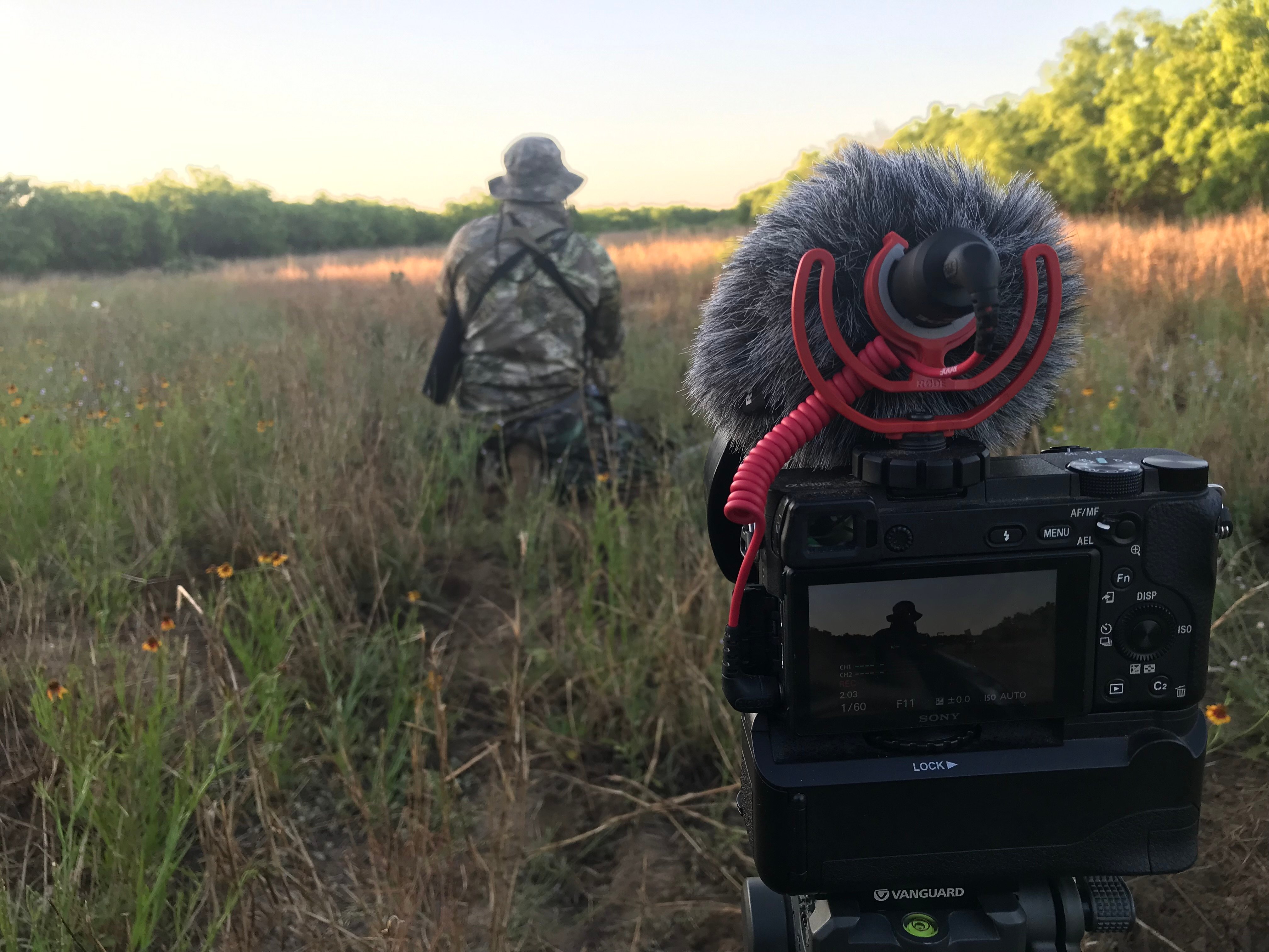 Behind the scenes filming for Son of the South outdoor media
