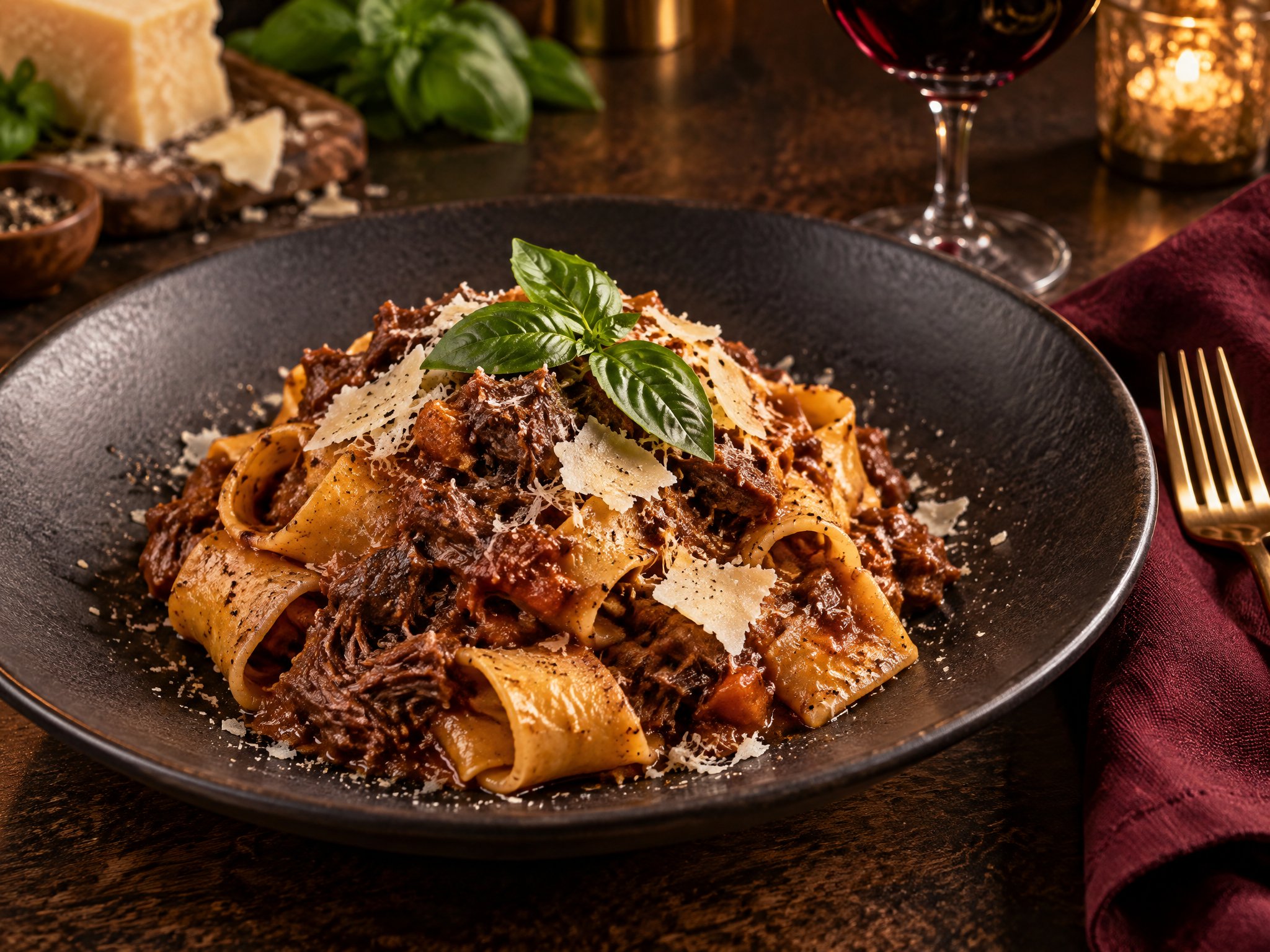 Fresh Pappardelle Bolognese