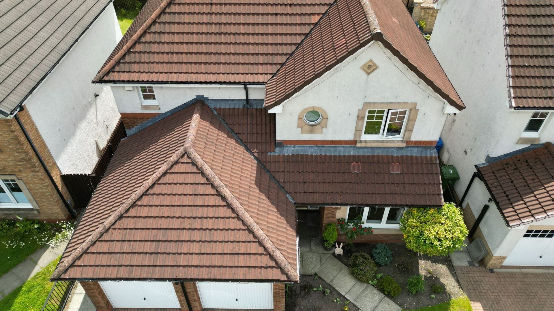 Professional residential roof with clay tiles in Essex