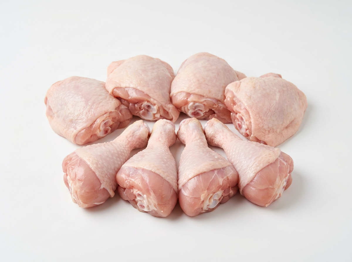 Morceaux de poulet congelés