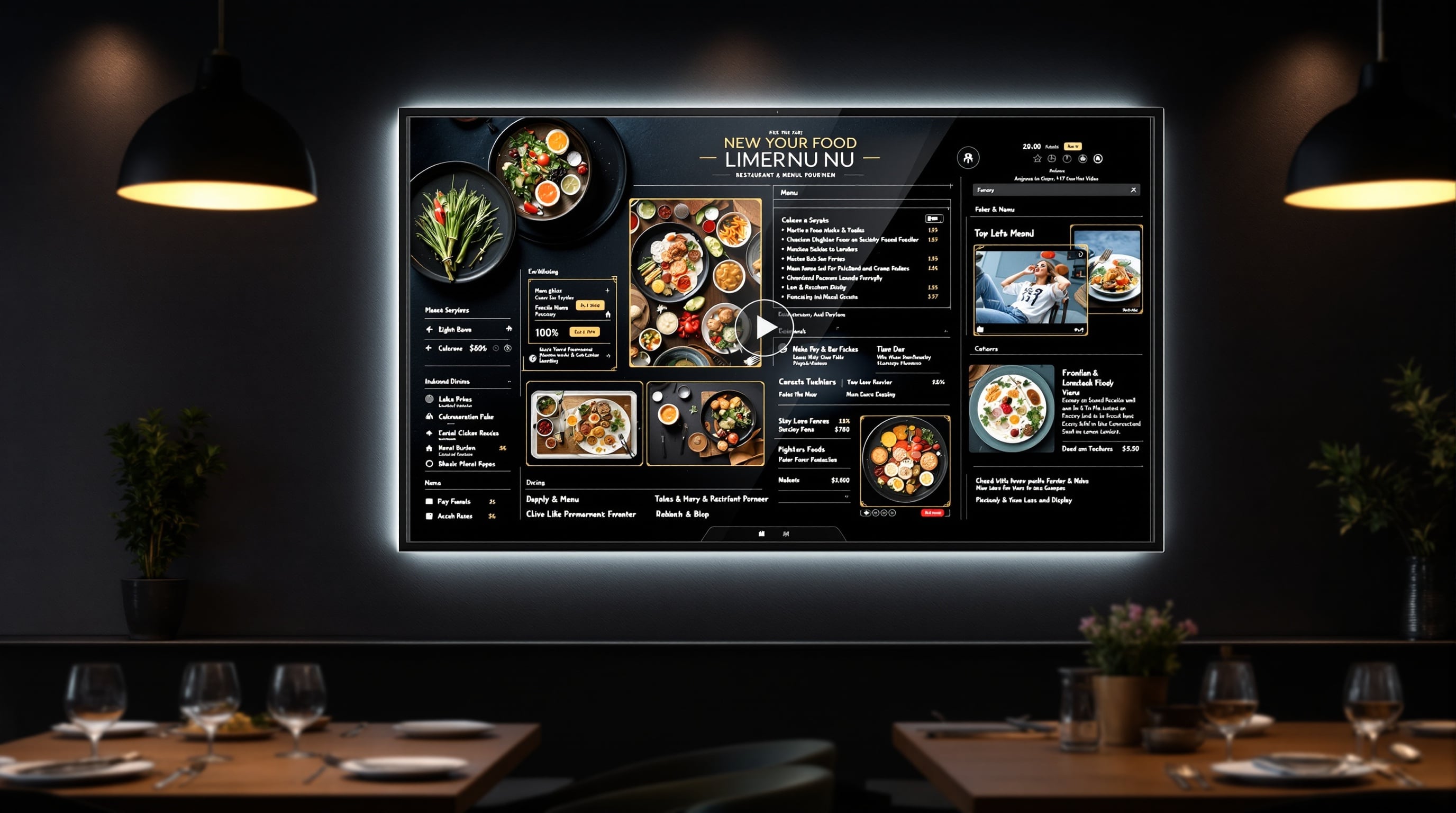 YouTube Digital Menu Partnership