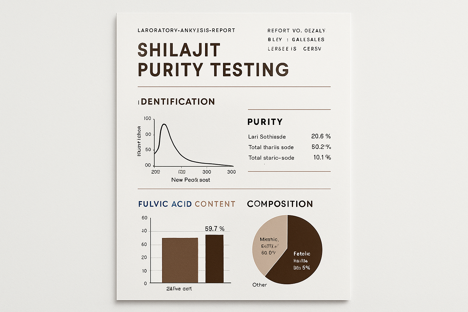 Laboranalysebericht für Shilajit Wellness Nest