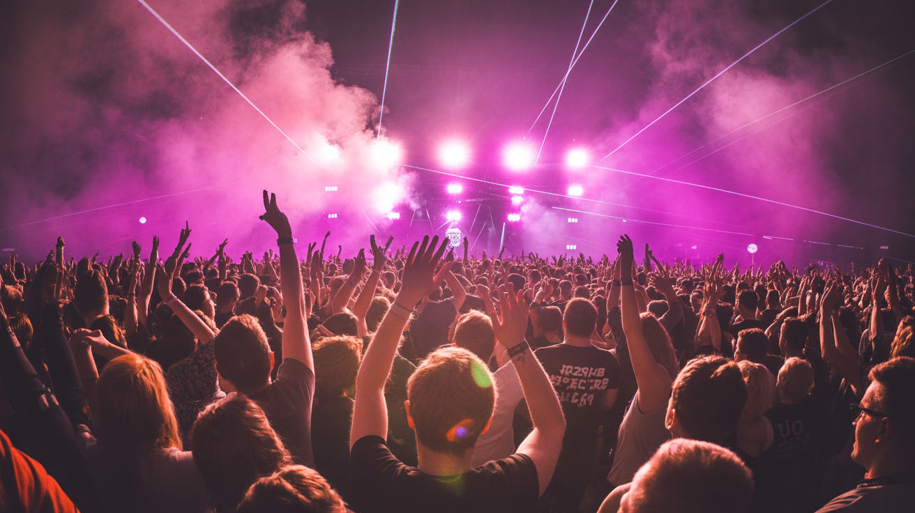 Festival Crowd Background