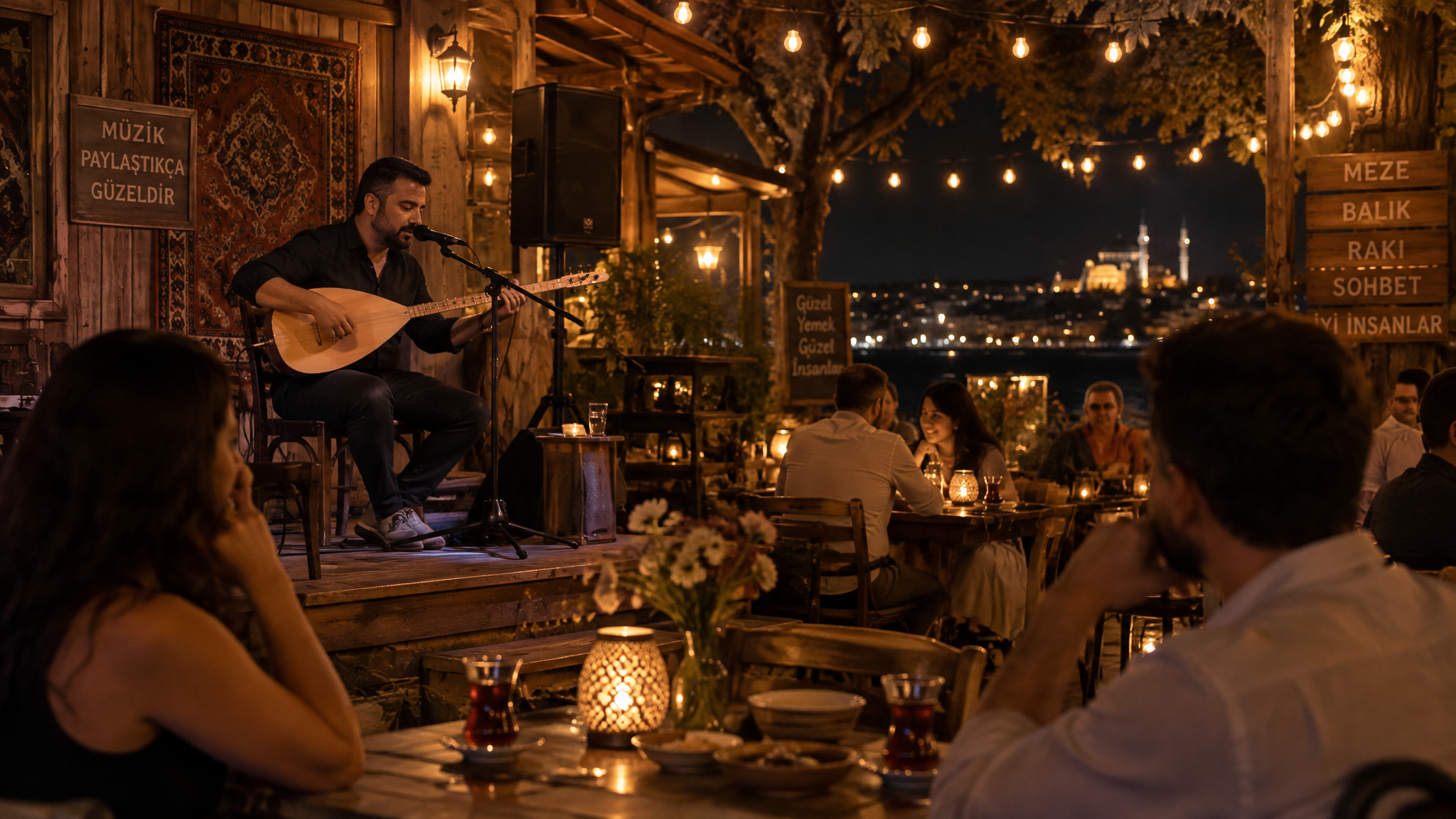 Her gün canlı müzik performansı