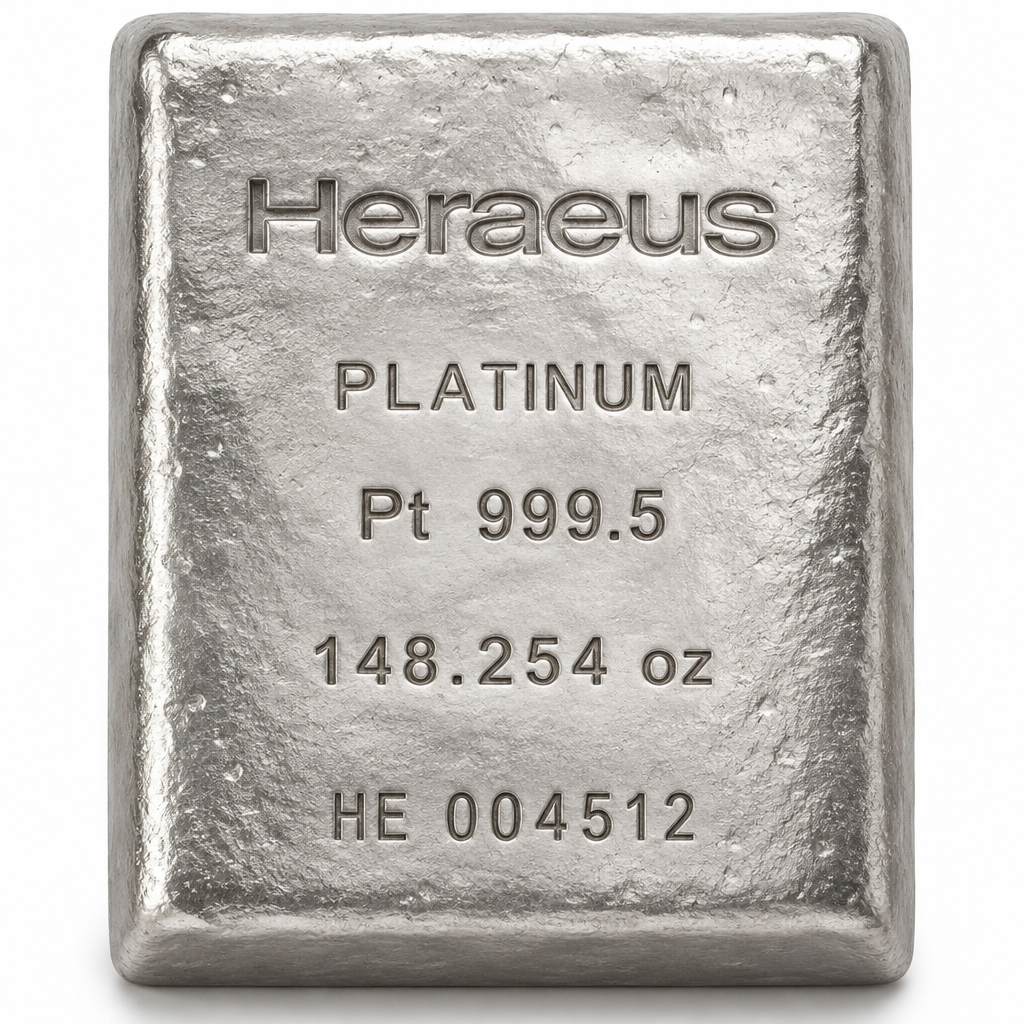 Heraeus 148.254 oz Platinum Bar
