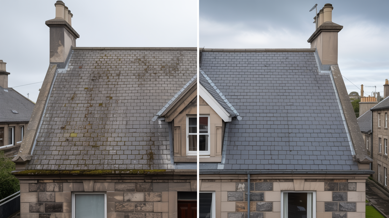 Before - Victorian Slate Roof Restoration