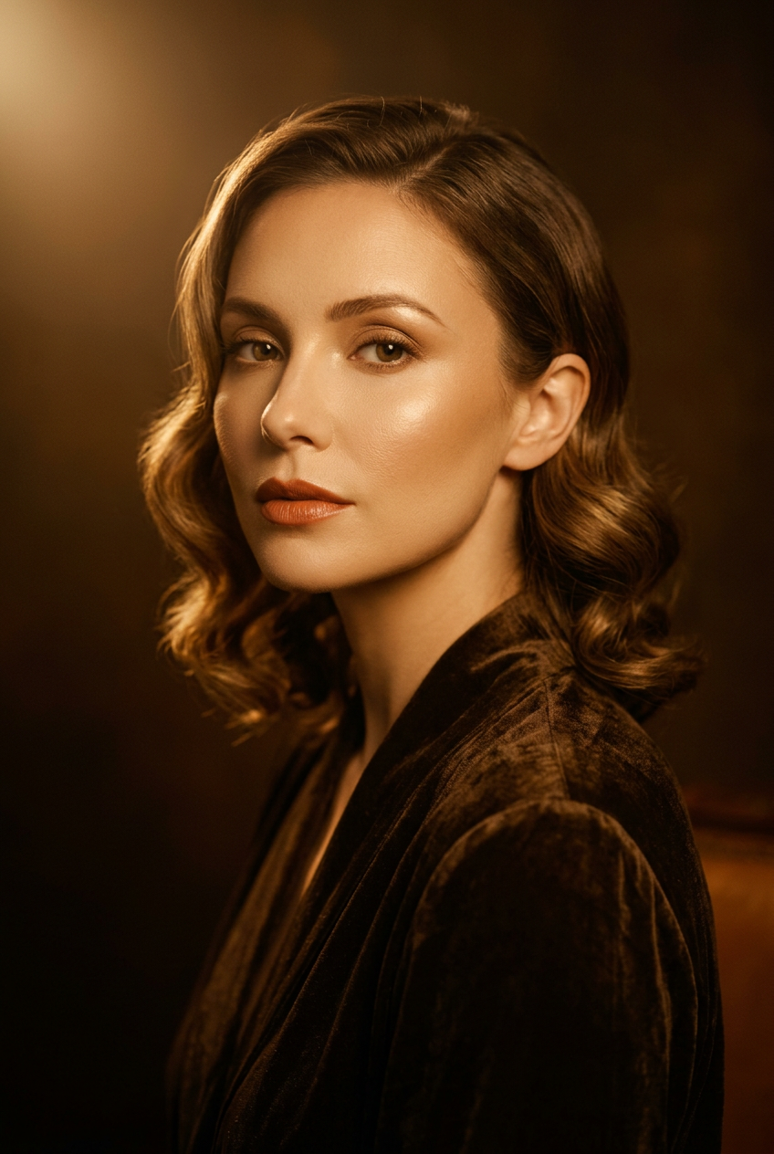 Golden Royalty preset example - Luxe Editorial style