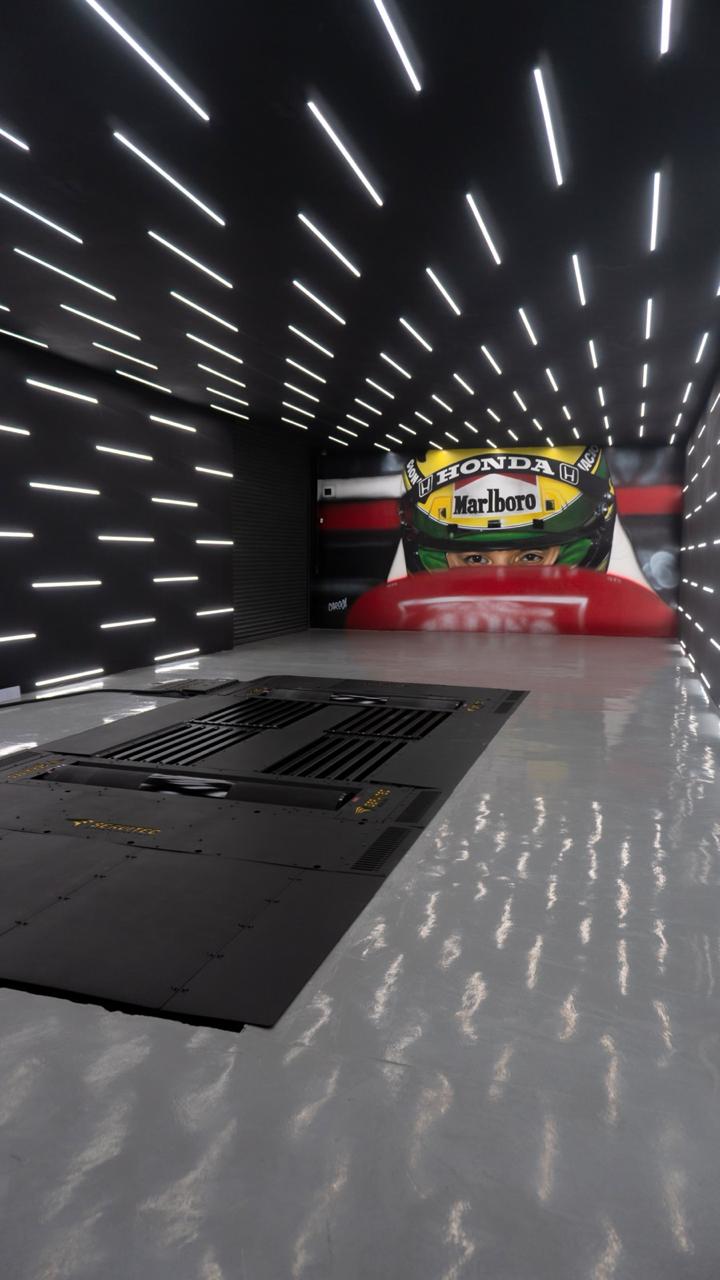 Dinamômetro 4x4 com homenagem ao Ayrton Senna