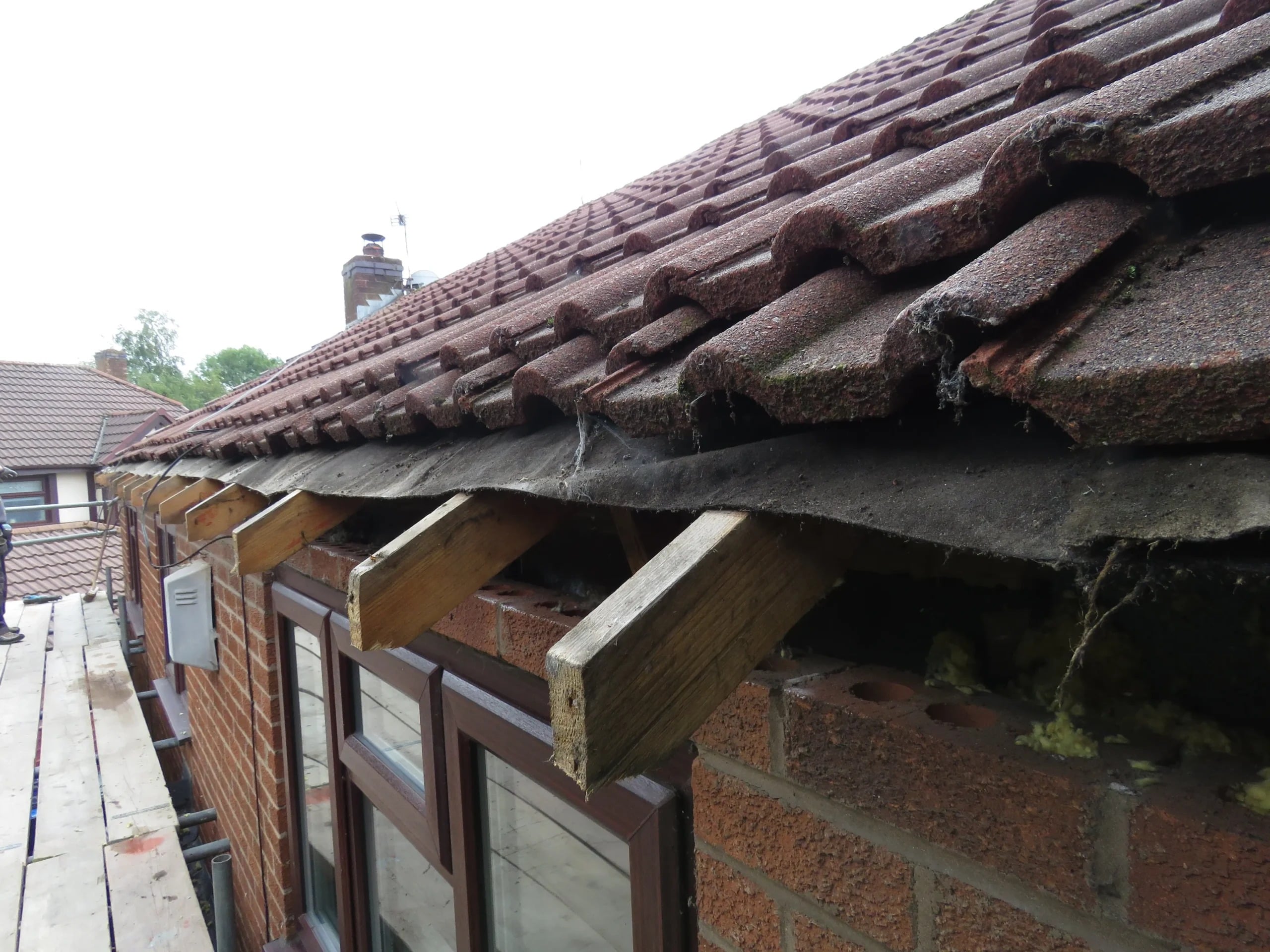 Damaged fascia boards