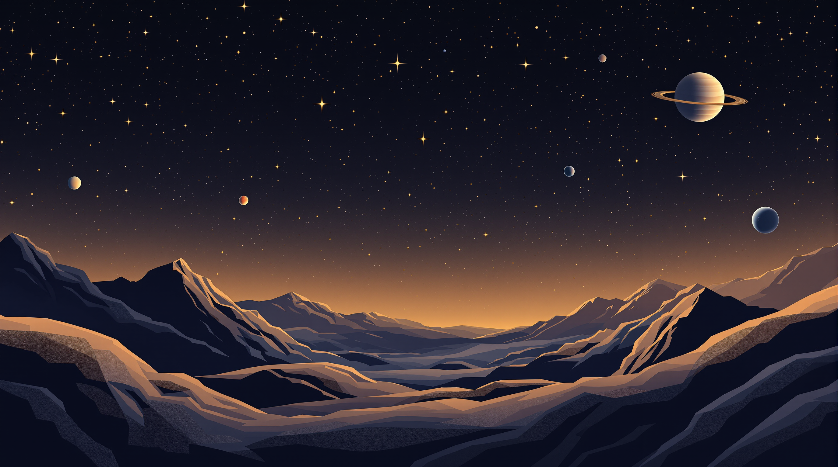 Cosmic background with earth tones