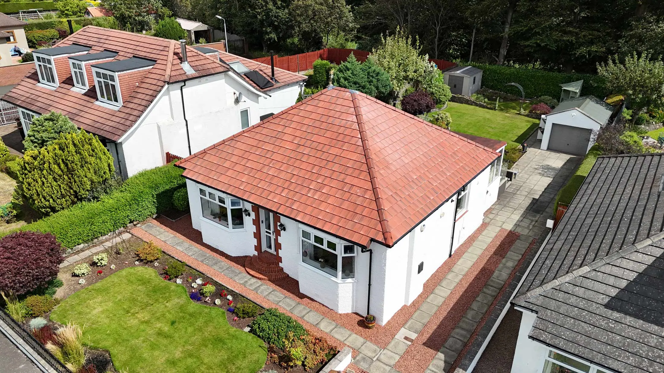 Completed roof UK house