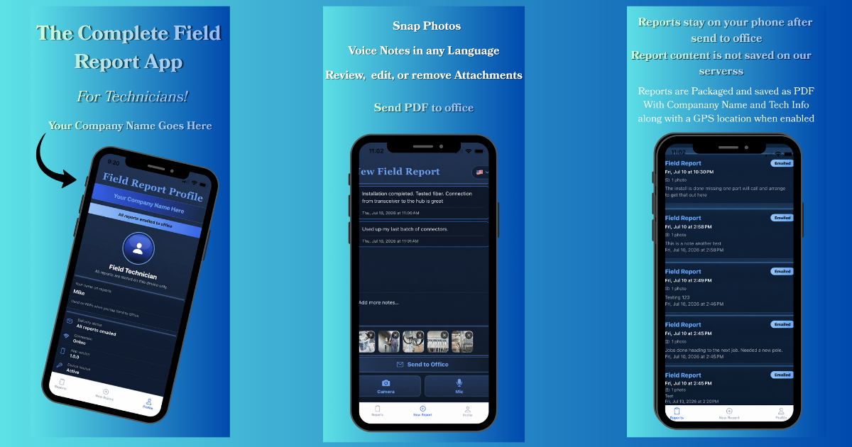 Field Report App Banner