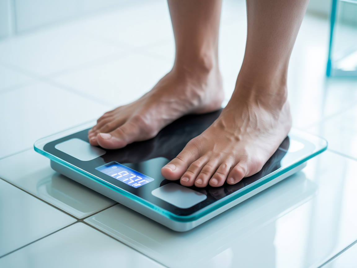 Weight monitoring on digital scale
