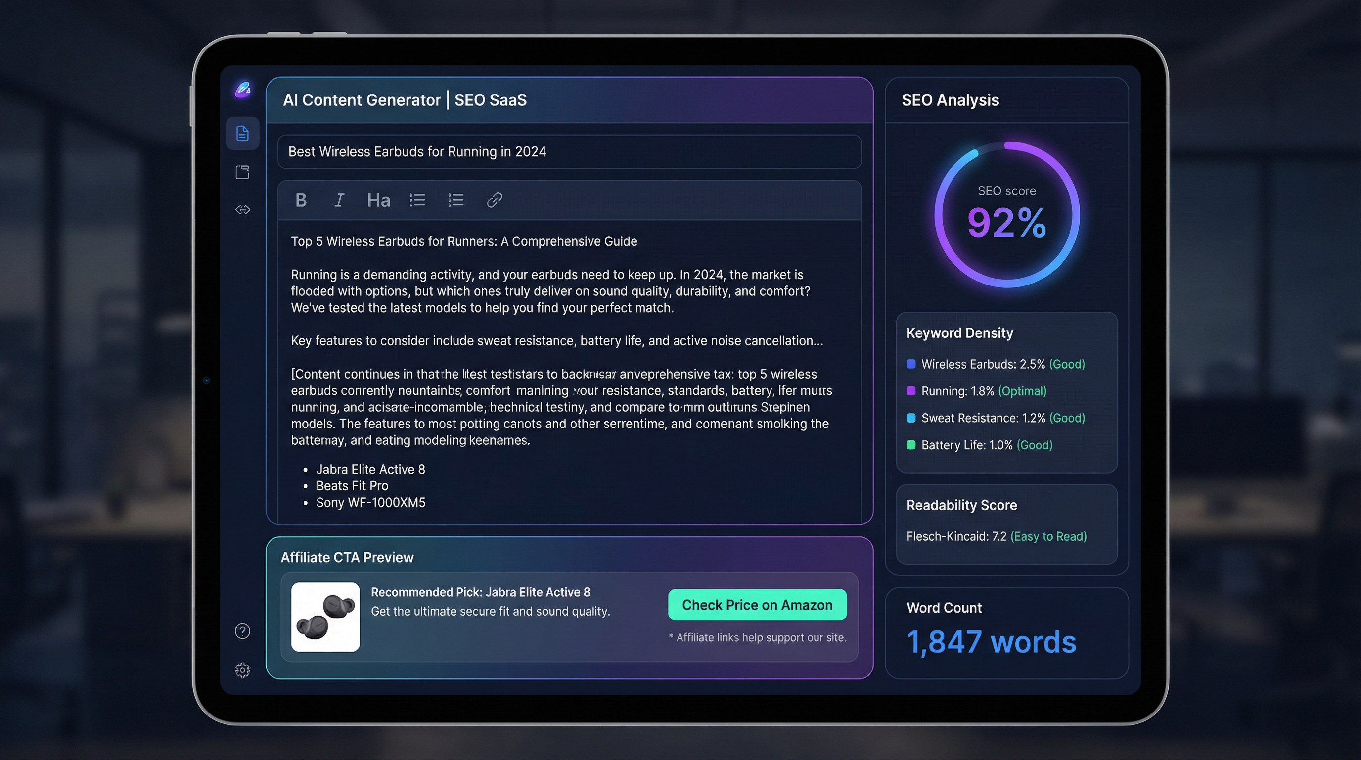 AI Content Engine - AffiliScribe Feature