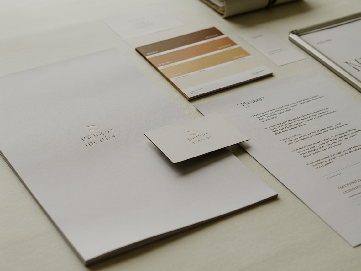 Starter Branding package deliverables showing brand identity materials