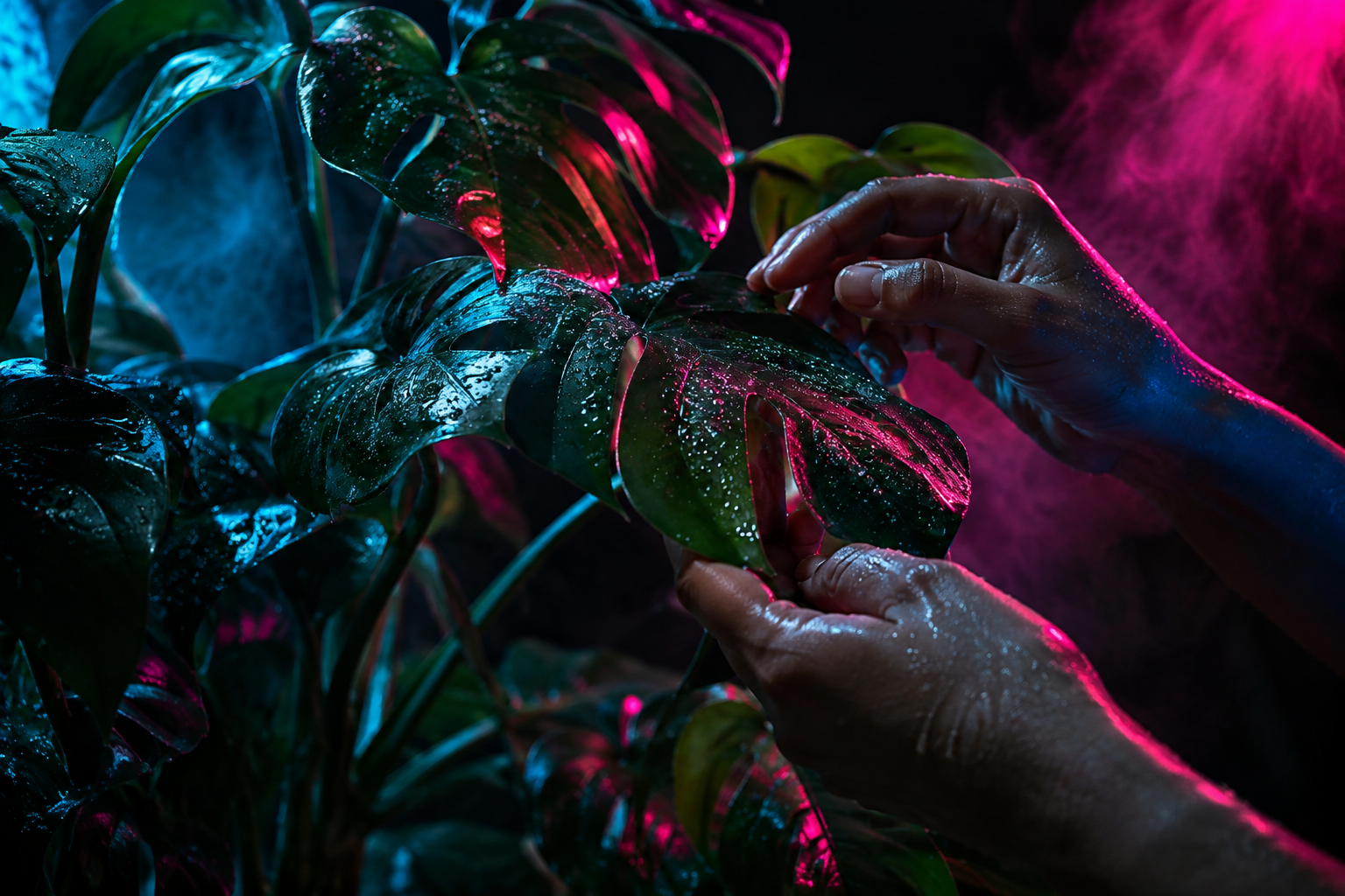 Lush indoor plants professionally maintained in a modern space