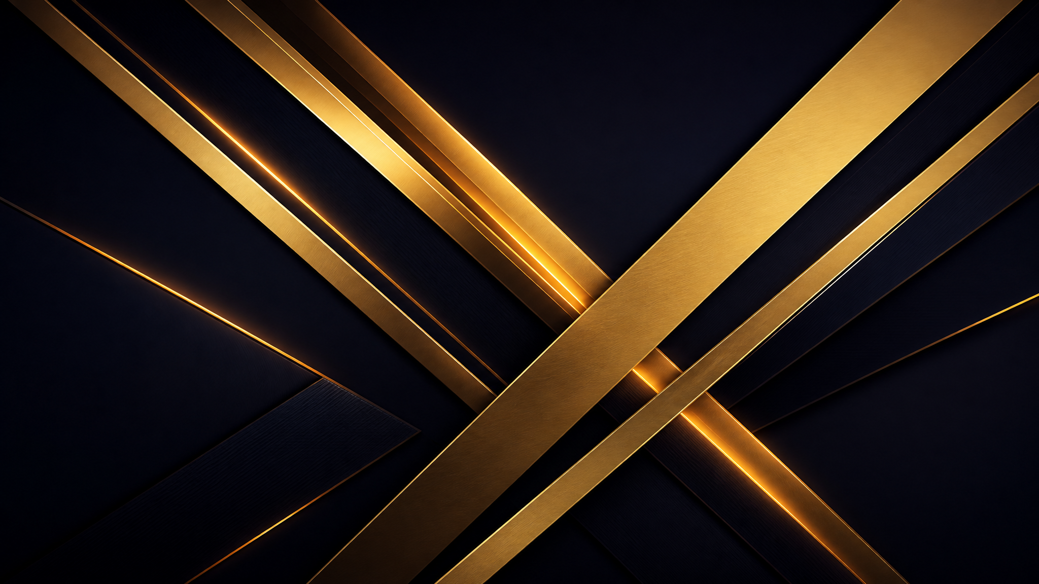 Abstract gold accents