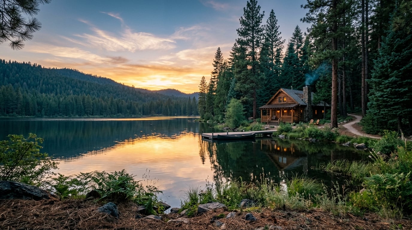 Calming natural landscape