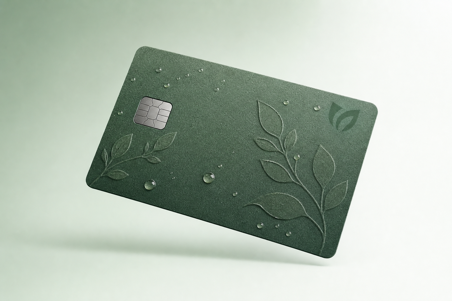 Water Credit Union Forest Green debit card design