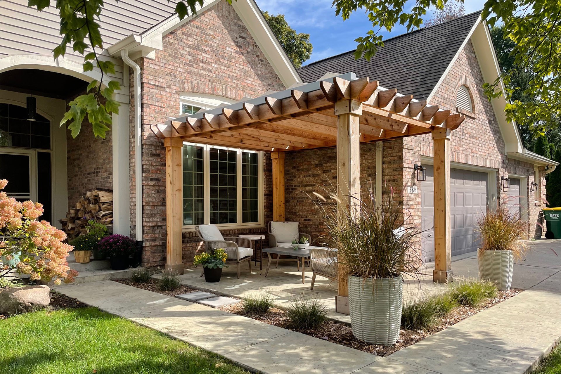 Custom pergola construction in Minnesota