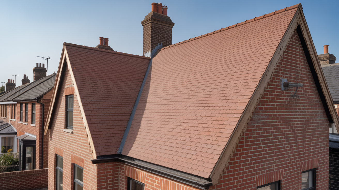 Professional roofing work