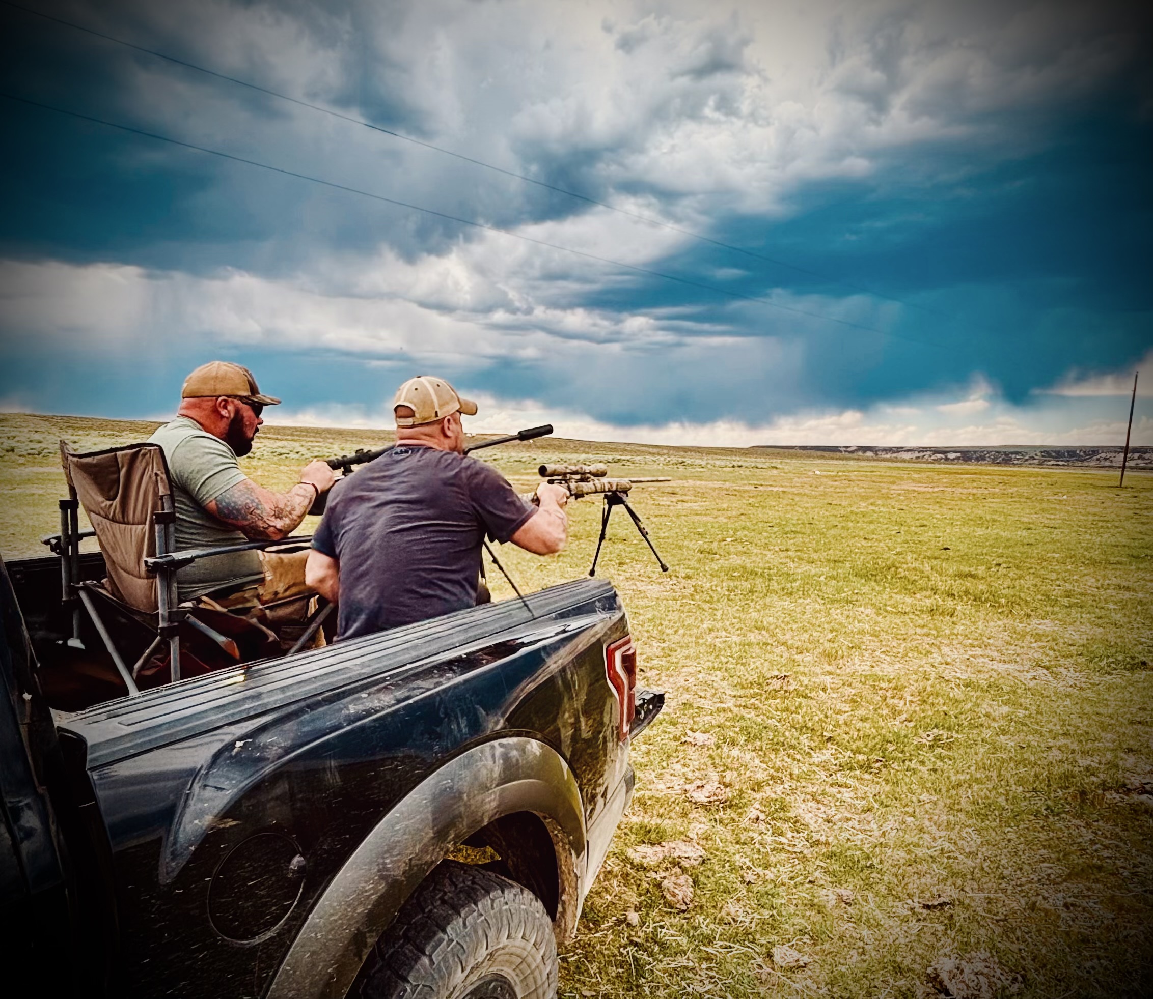 Camp Hero long range shooting activity on the open prairie