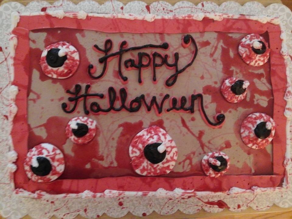 Halloween Eyeball Sheet Cake