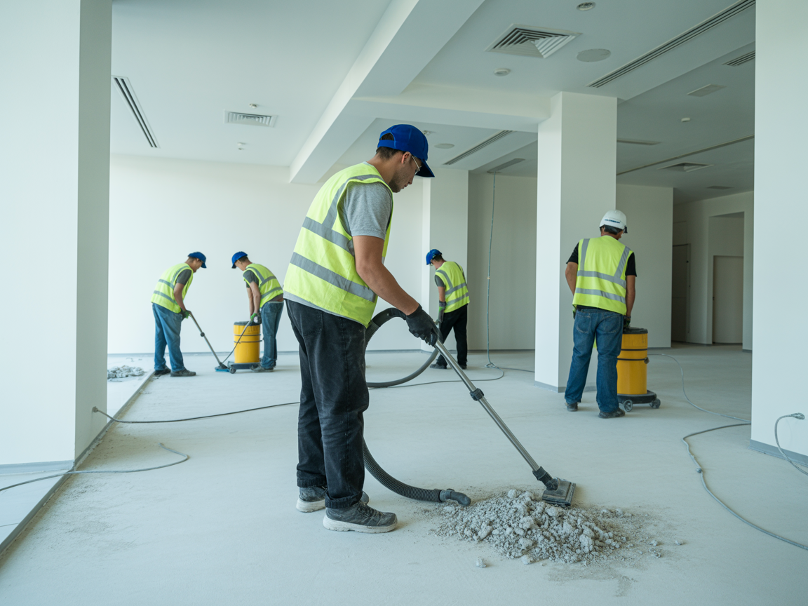 Limpieza de final de obra en local comercial