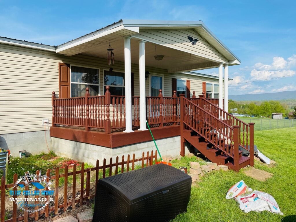 Deck & Porch Repair in Radford, VA — completed by Blue Collar