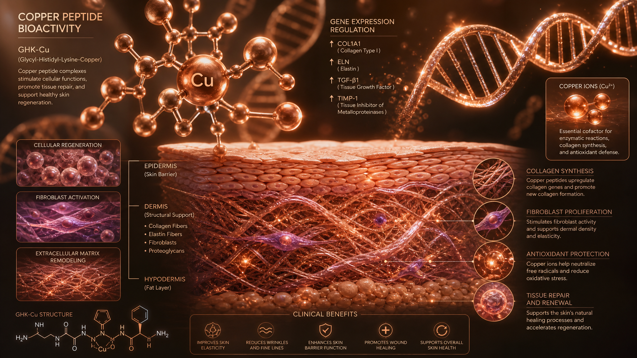 GHK-Cu: The Copper Peptide Behind Skin & Tissue Research