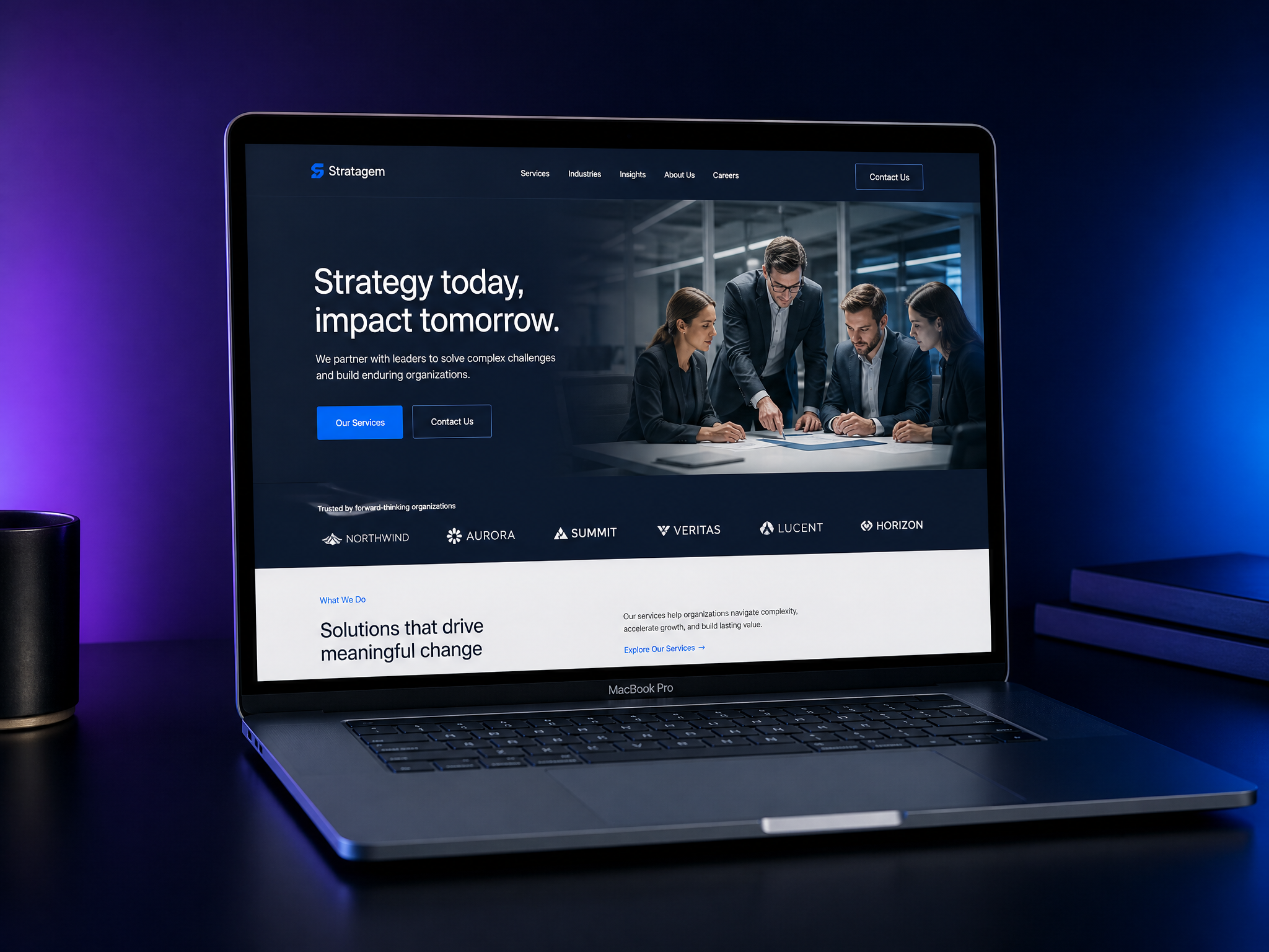 Business & Consulting — professional website design by SiteWizard for professional businesses
