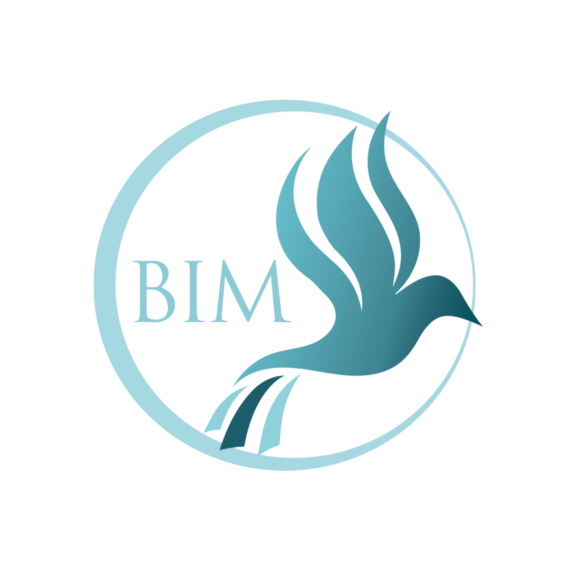 Blue International Marketing bird logo