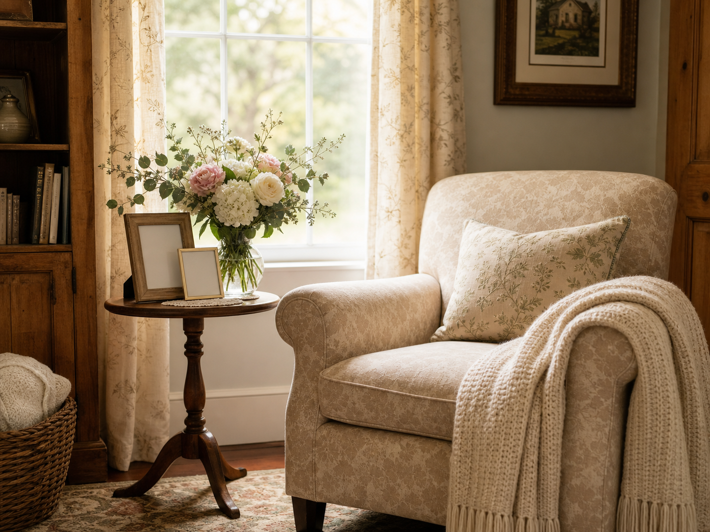 A warm, sunlit sitting nook representing the Gloria Homes family legacy
