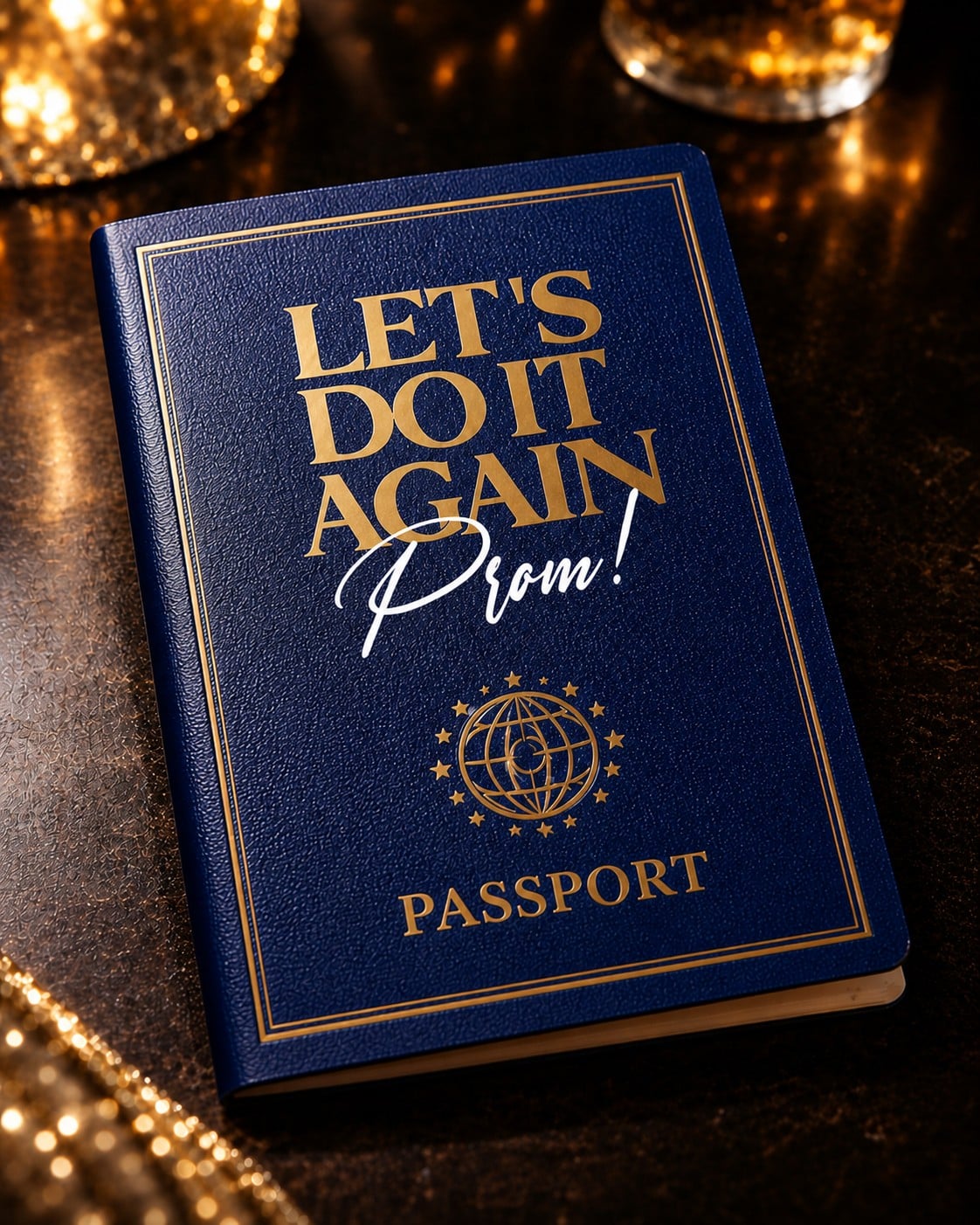 Let's Do It Again Prom official passport \u2014 the centerpiece of the Passport to Prom experience