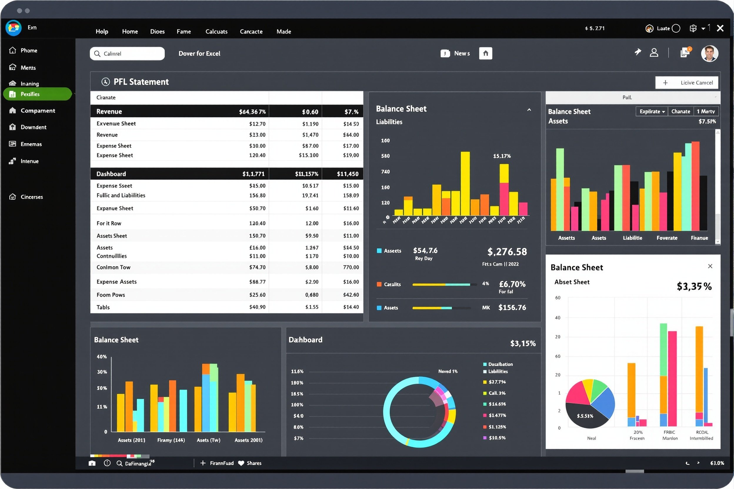 Automated Financial Statement Spreadsheet
