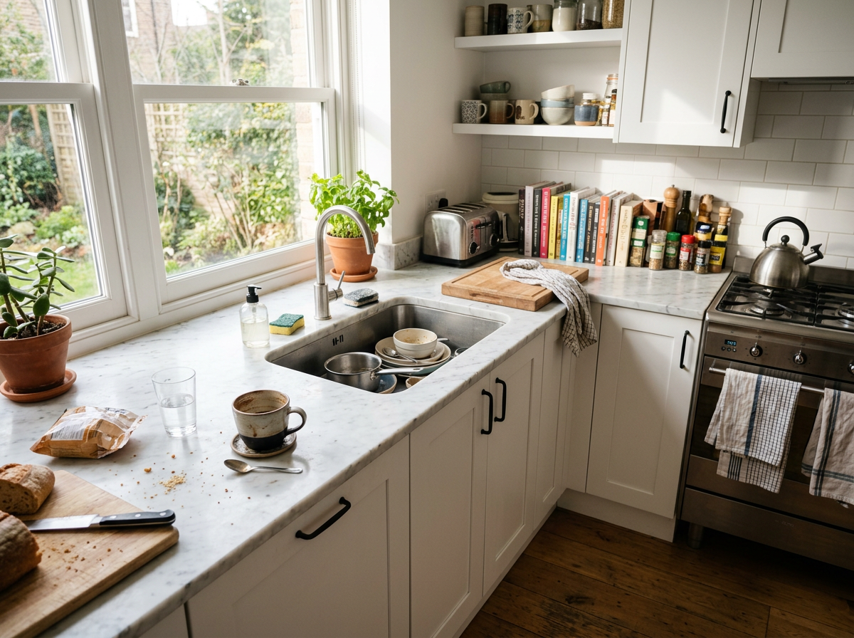Before cleaning — Kitchen