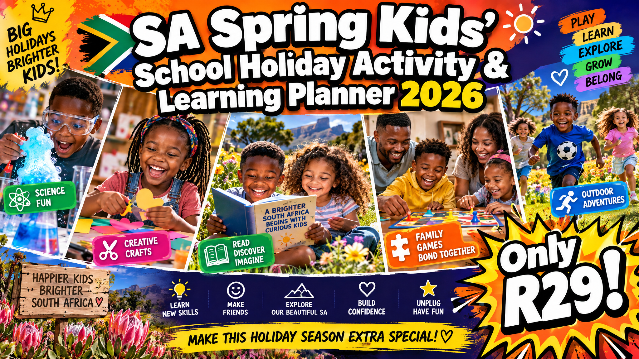 SA Spring Kids' School Holiday Activity & Learning Planner 2026