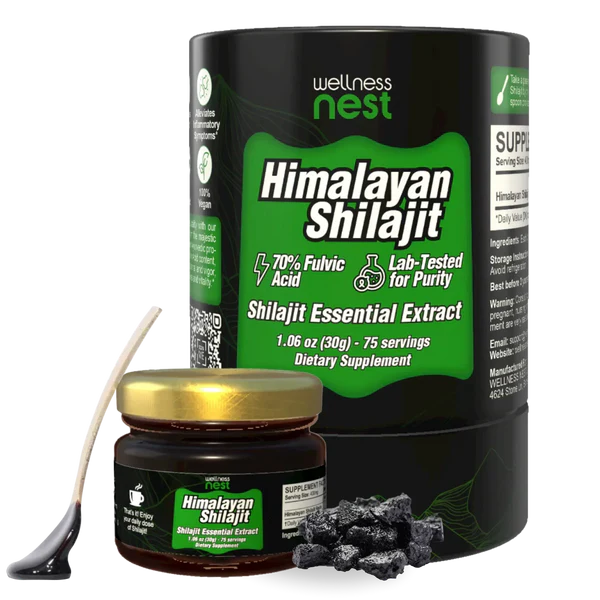 Wellness Nest Shilajit Premium - Integratore Naturale Himalayano