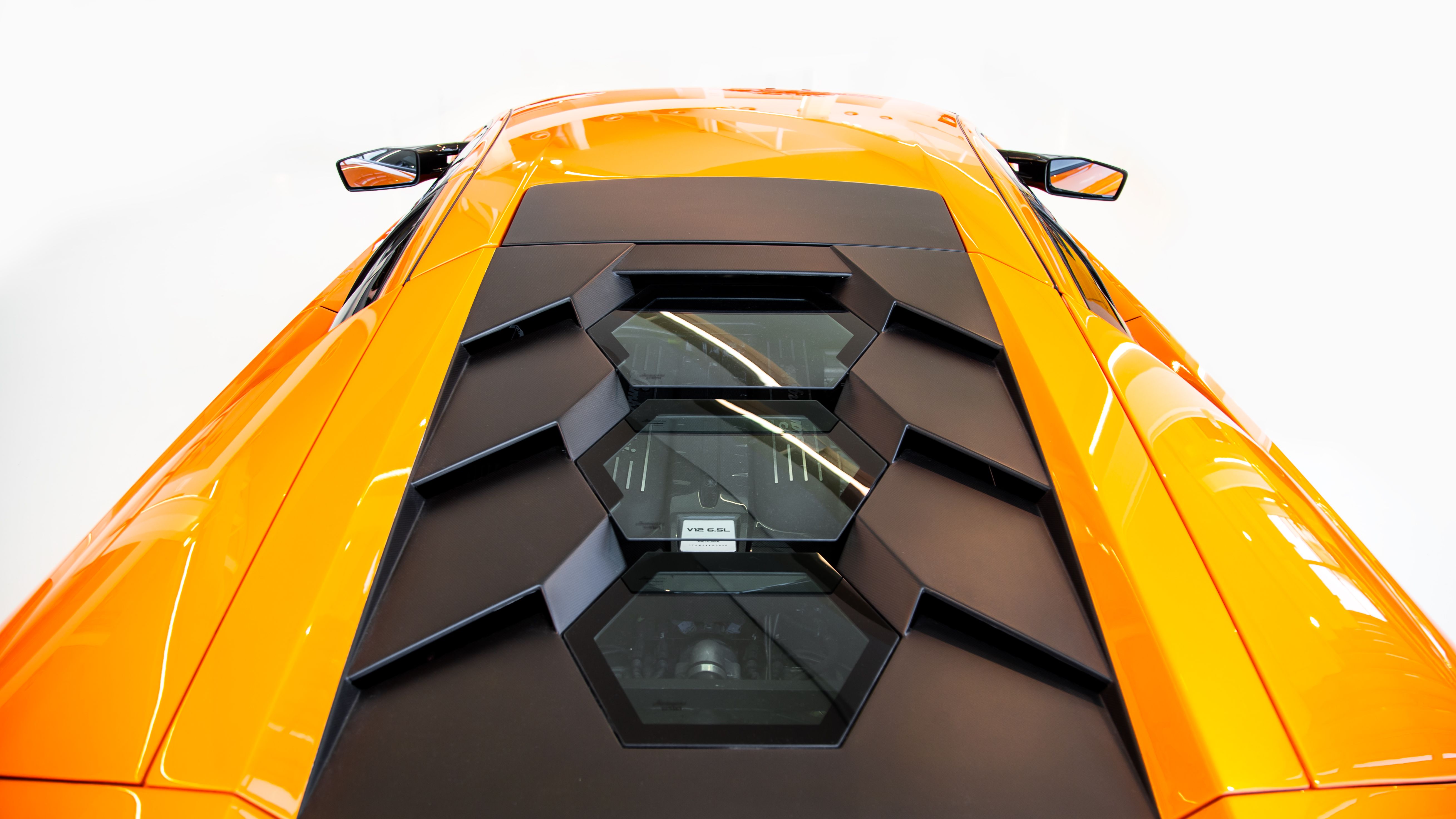Supercar engine detail